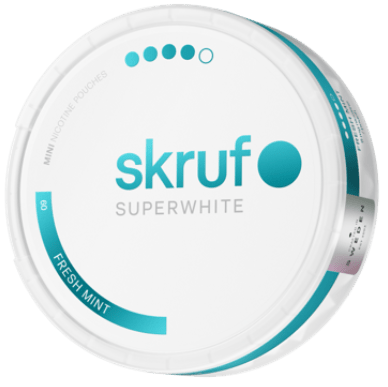 Skruf SuperWhite No. 60 Fresh Mint Mini Extra Strong