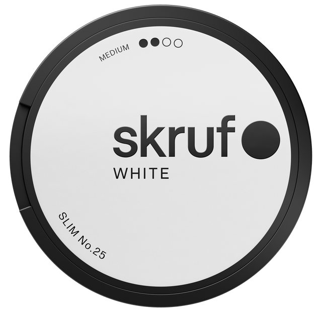 Skruf No. 25 Original Slim White Portion bild 2