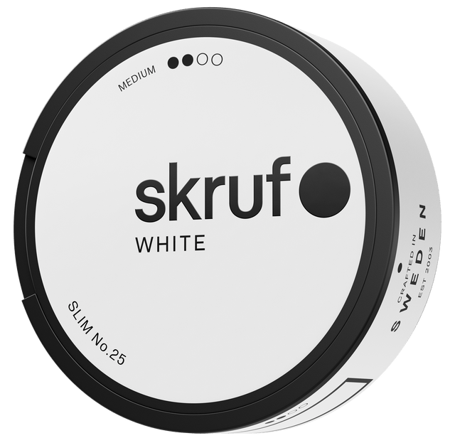 Skruf No. 25 Original Slim White Portion bild 1