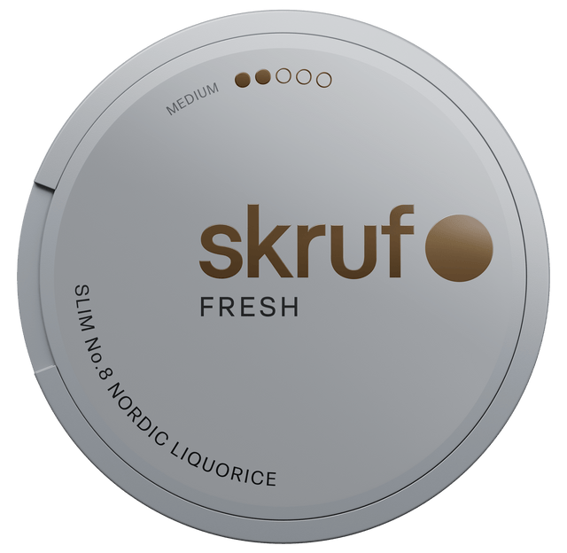 Skruf No. 08 Nordic Liquorice Slim White Portion bild 2