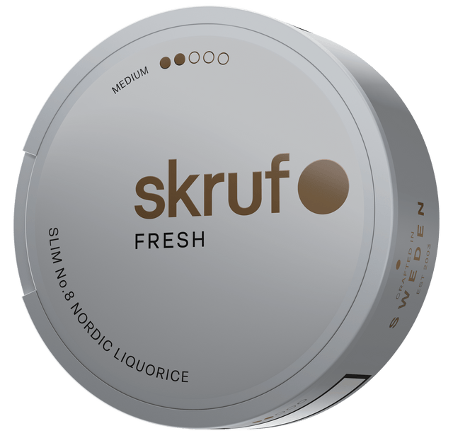Skruf No. 08 Nordic Liquorice Slim White Portion bild 1