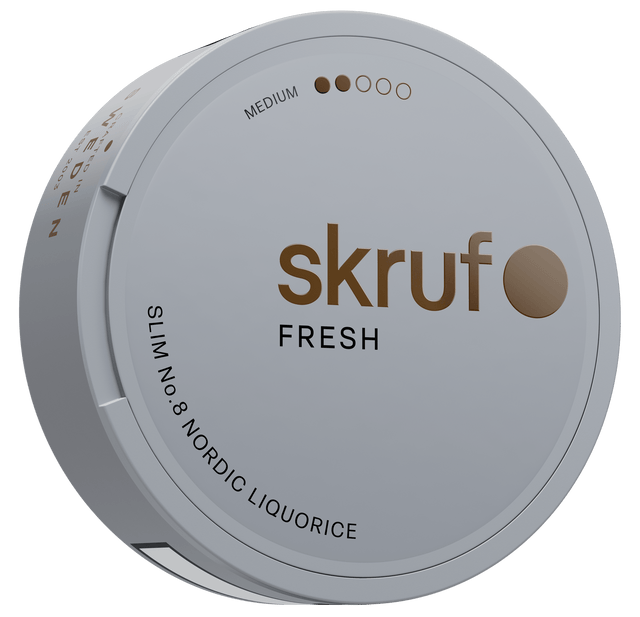 Skruf No. 08 Nordic Liquorice Slim White Portion bild 3
