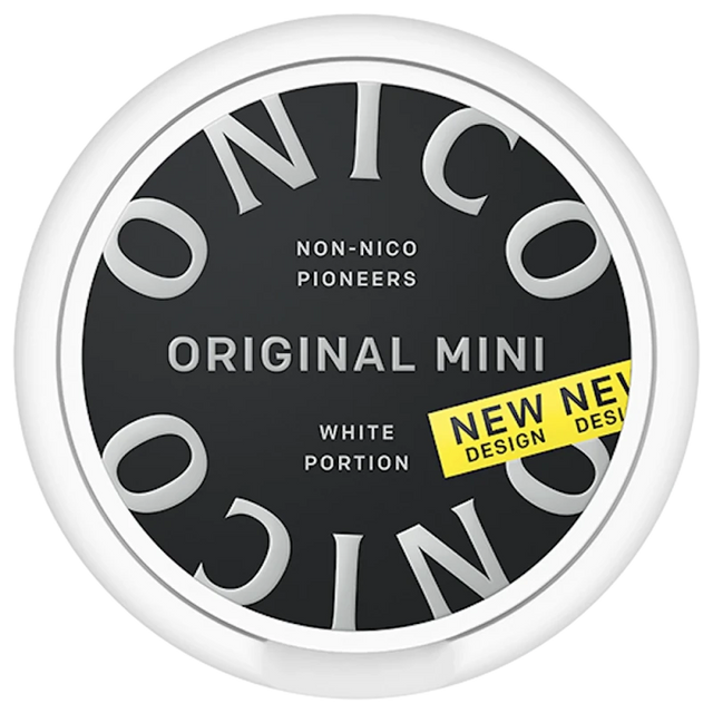 Onico White Mini – nikotinfritt snus med diskret passform och balanserad smak.