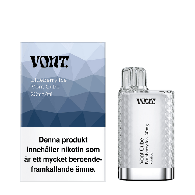 Vont Cube Blueberry Ice 20mg – Blåbär & Mint