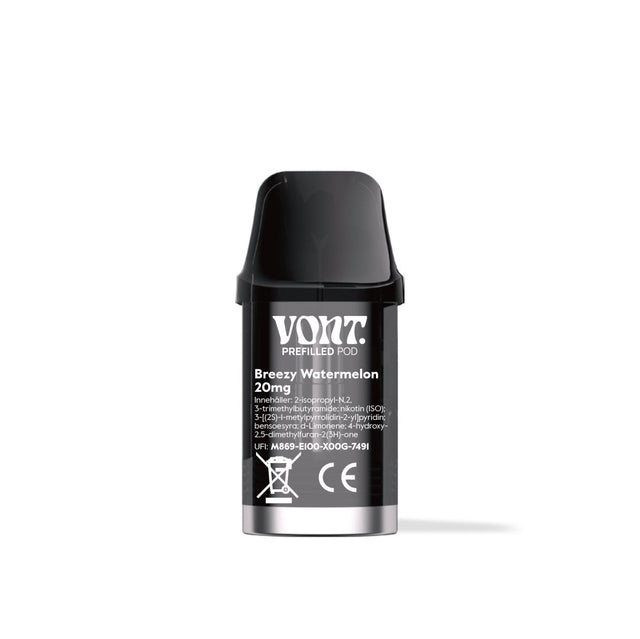 Vont Breezy Watermelon Pod 20mg med upp till 1000 puffar