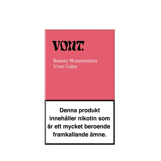 Vont Cube Breezy Watermelon 14mg engångsvape 800 puffar