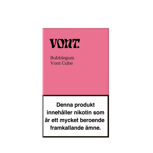 Vont Cube Bubblegum 20mg engångsvape med 800 puffar