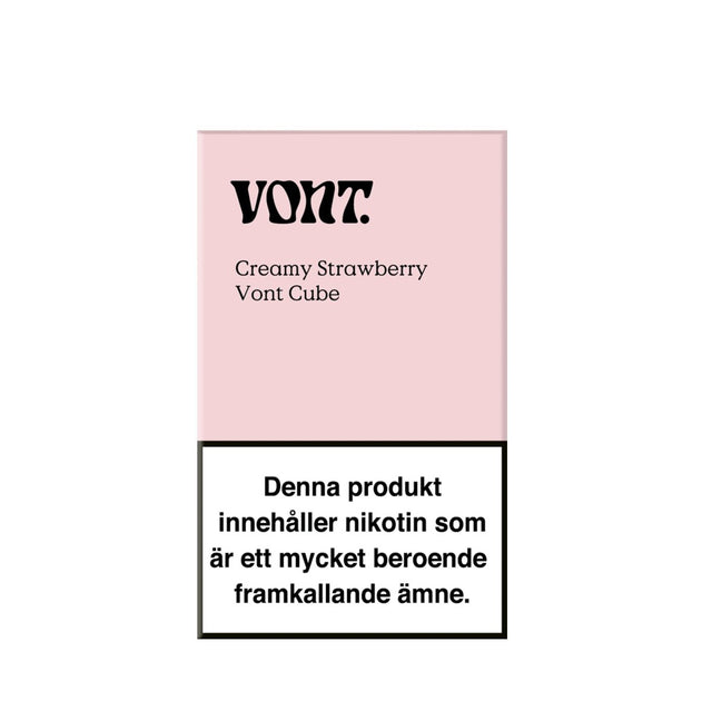 Vont Cube Creamy Strawberry 14mg engångsvape 800 puffar