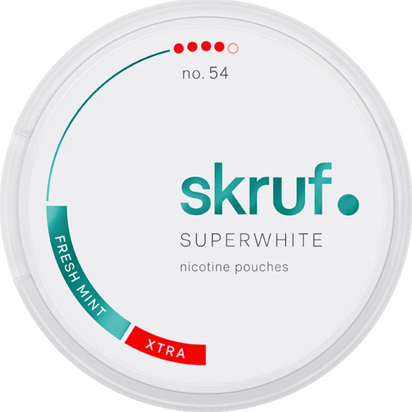 Skruf SuperWhite No. 54 Fresh Mint Extra Strong
