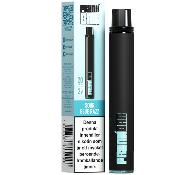Frunk Bar Sour Blue Razz 20mg engångsvape