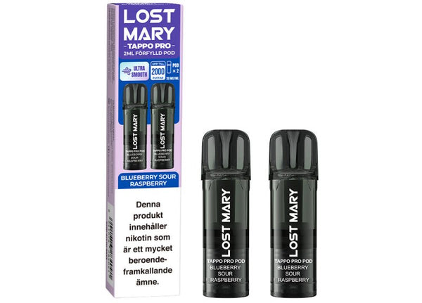 Lost Mary TAPPO PRO Pod x2 Blueberry Sour Raspberry 20mg
