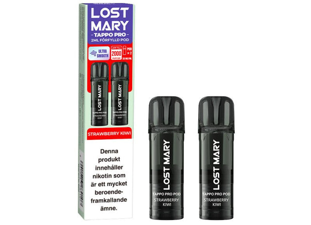 Lost Mary TAPPO PRO Pod x2 Strawberry Kiwi 20mg bild 1