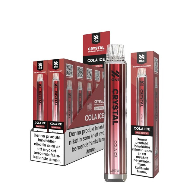 N One Crystal Cola Ice vape med cola och mentol