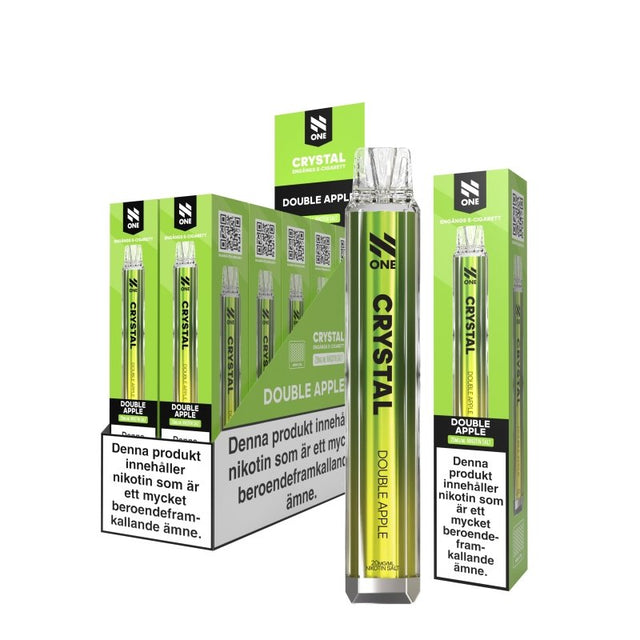 N One Crystal Double Apple vape med äppelsmak