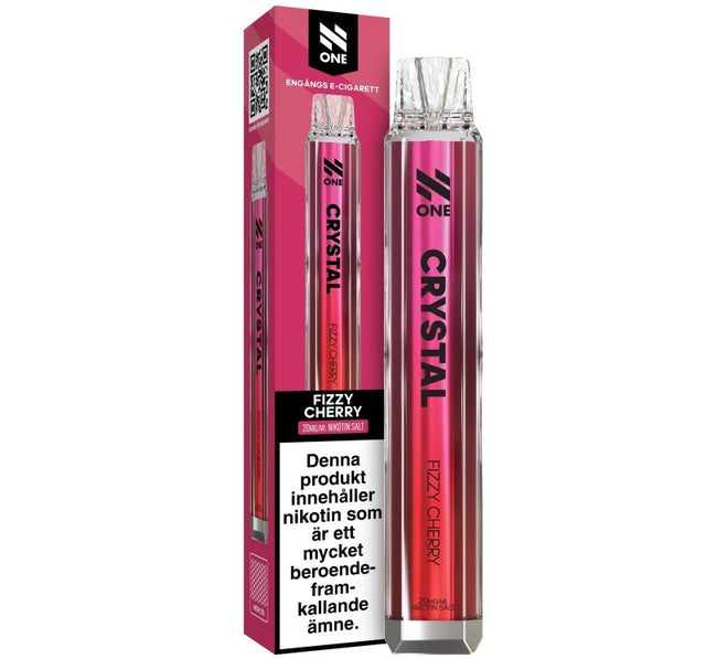 N One Crystal Fizzy Cherry 20mg engångsvape