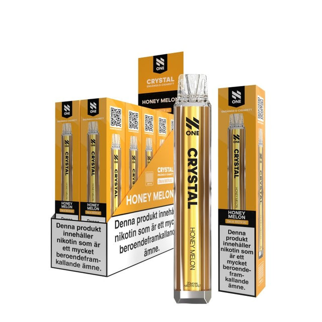 N One Crystal Honey Melon vape med honungsmelon