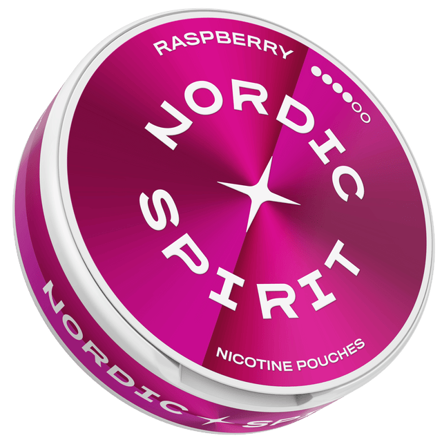 Nordic Spirit Raspberry X-Strong dosa – tobaksfria nikotinpåsar