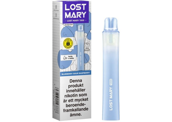 Lost Mary LM1000 Blueberry Sour Raspberry 20mg