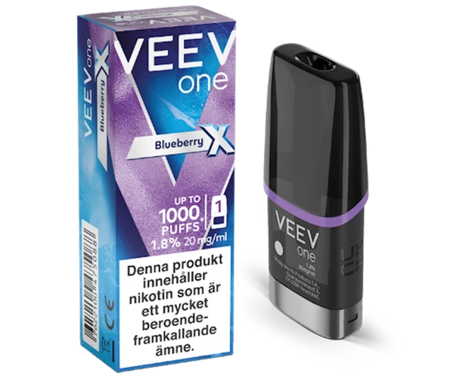 VEEV ONE Pod Blueberry Extra Line med blåbärssmak