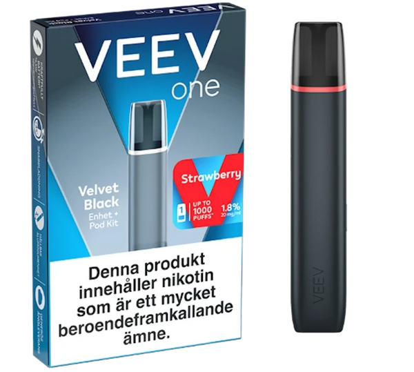 VEEV ONE Velvet Black + Strawberry 20mg