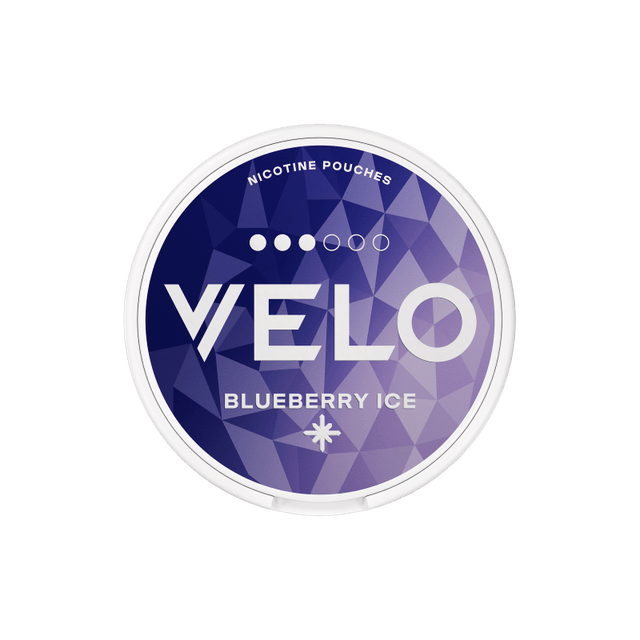 VELO Blueberry Ice vitt snus med blåbär och mentolsmak
