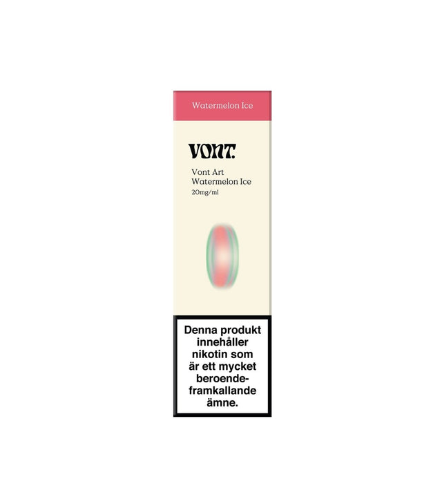 Vont Watermelon Ice 20mg engångsvape med cirka 2 ml e-vätska