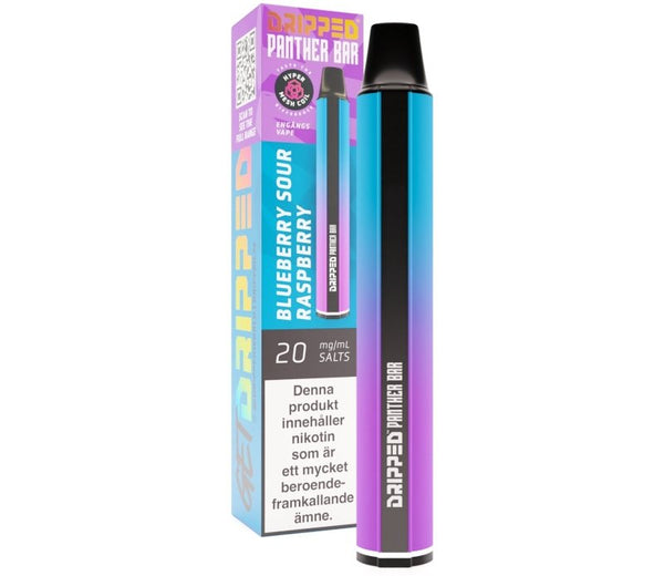 Dripped Panther Bar Blueberry Sour Raspberry 20mg