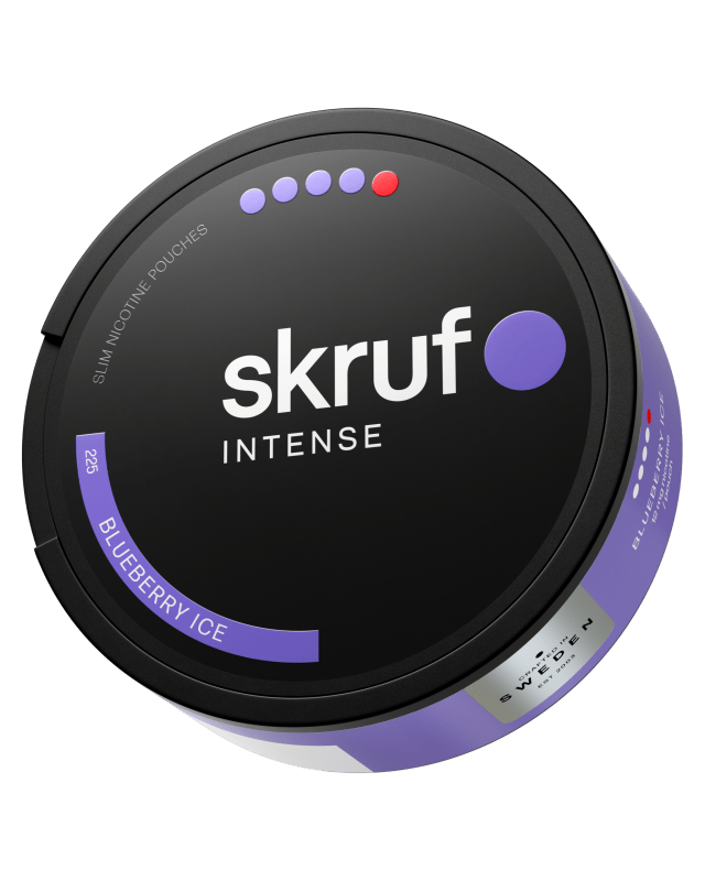 Skruf Intense Blueberry Ice med smak av blåbär och mint