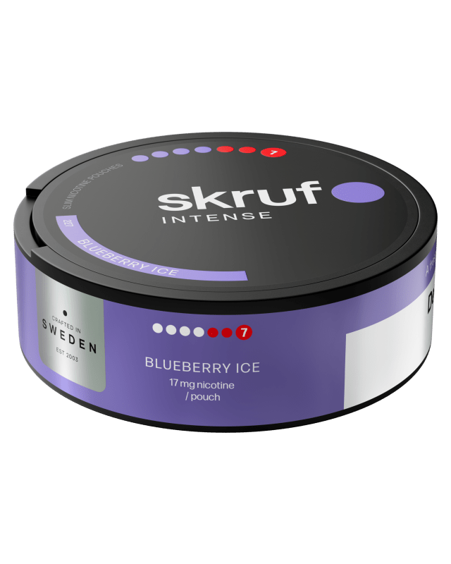 Skruf Intense Blueberry Ice med smak av blåbär och mint