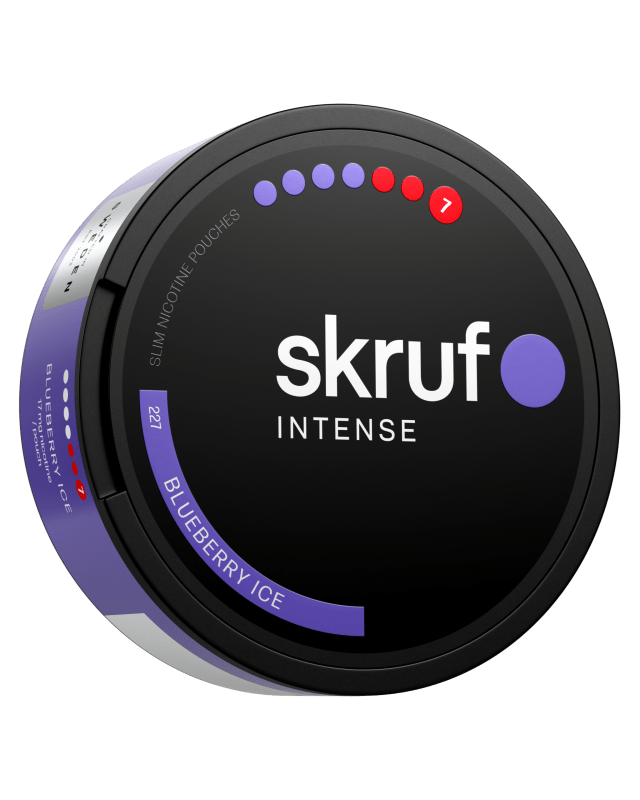 Skruf Intense Blueberry Ice vitt snus 20 portioner