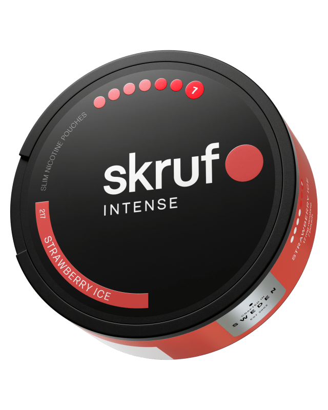 Skruf Intense Strawberry Ice med jordgubbe och mint