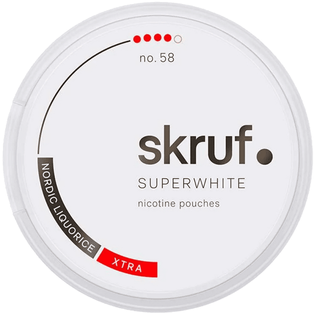 Skruf SuperWhite No. 58 Nordic Liquorice Extra Strong bild 1