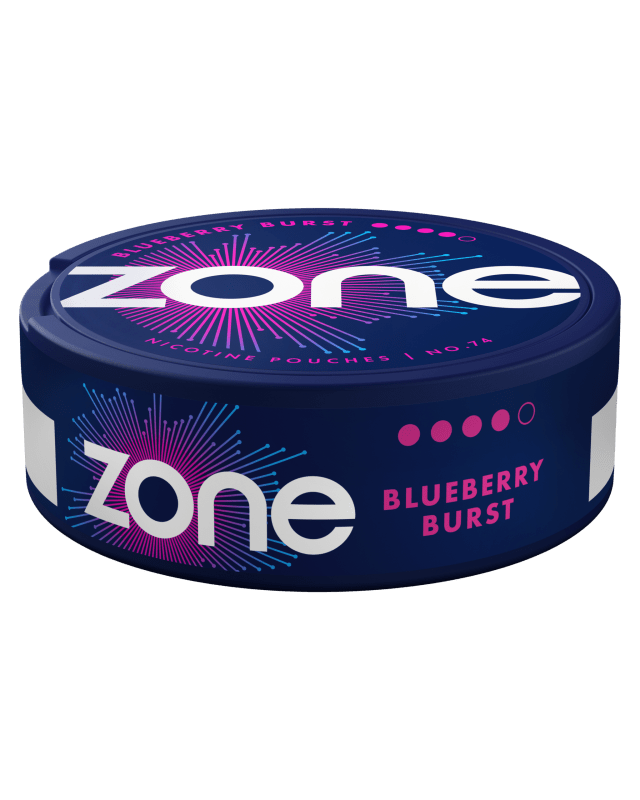 ZONE Blueberry Burst vitt snus i slim-format