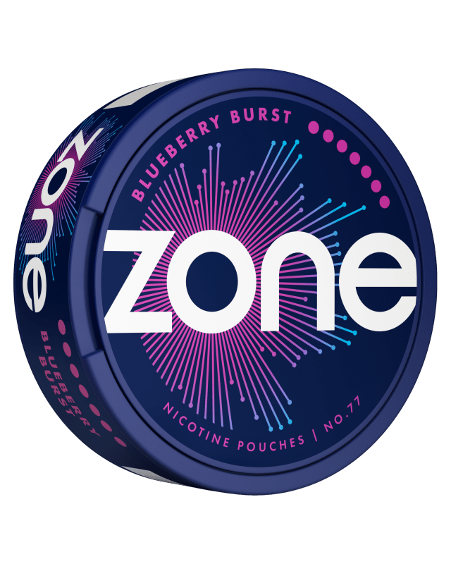 ZONE Blueberry Burst vitt snus i slim-format